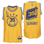 Maillot Authentique Golden State Warriors Durant Jaune