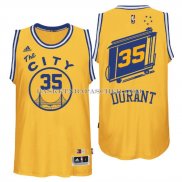 Maillot Authentique Golden State Warriors Durant Jaune