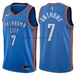 Maillot Authentique Oklahoma City Thunder Anthony 2017-18 Bleu