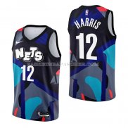 Maillot Brooklyn Nets Joe Harris NO 12 Ville 2023-24 Noir
