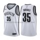 Maillot Brooklyn Nets Kevin Durant Association 2019-20 Blanc