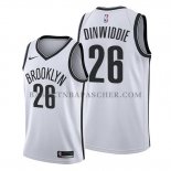 Maillot Brooklyn Nets Spencer Dinwiddie Association Edition Blanc Maillot Brooklyn Nets Spencer Dinwiddie Association Edition Blanc