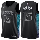 Maillot Charlotte Hornets Kemba Walker Ciudad 2018Noir