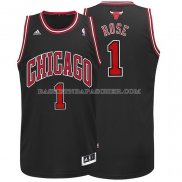 Maillot Chicago Bulls Derrick Rose Retro Noir