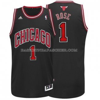 Maillot Chicago Bulls Derrick Rose Retro Noir