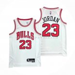 Maillot Chicago Bulls Michael Jordan NO 23 Association 2021 Blanc