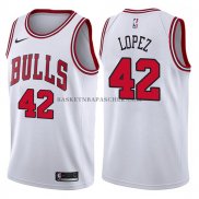 Maillot Chicago Bulls Robin Lopez Association 2017-18 Blanc