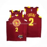 Maillot Cleveland Cavaliers Kyrie Irving NO 2 Ville Rouge