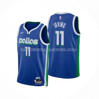 Maillot Dallas Mavericks Kyrie Irving NO 11 Ville 2022-23 Bleu