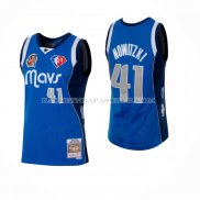 Maillot Dallas Mavericks Kyrie Irving NO 41 Hall Of Fame Mitchell & Ness 1998 Bleu