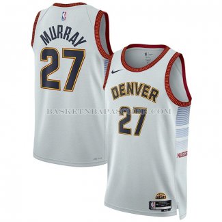 Maillot Denver Nuggets Jamal Murray NO 27 Ville 2022-23 Blanc