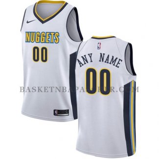 Maillot Denver Nuggets Personnalise 2017-18 Blanc