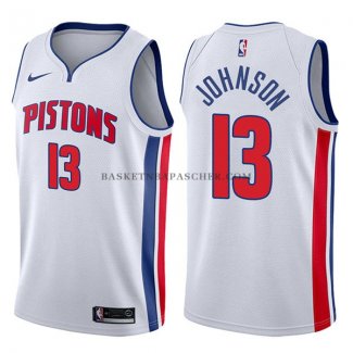 Maillot Detroit Pistons Brice Johnson Association 2017-18 Blanc