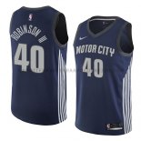 Maillot Detroit Pistons Glenn Robinson Iii Ciudad 2018 Bleu Blan