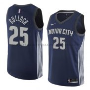 Maillot Detroit Pistons Reggie Bullock Ciudad 2018 Bleu