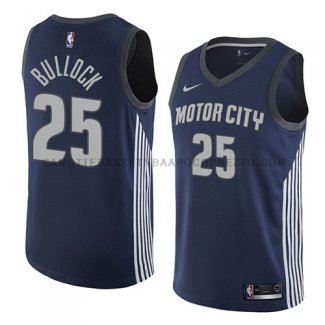 Maillot Detroit Pistons Reggie Bullock Ciudad 2018 Bleu