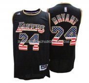 Maillot Drapeau Americain Los Angeles Lakers Bryant Noir