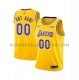 Maillot Enfant Los Angeles Lakers Personnalise Icon 2018-19 Jaune