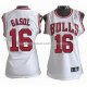 Maillot Femme Chicago Bulls Gasol Blanc