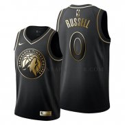 Maillot Golden Edition Minnesota Timberwolves D'angelo Russell 2019-20 Noir