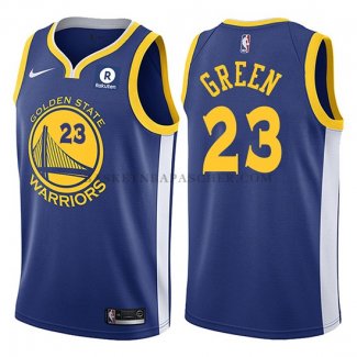 Maillot Golden State Warriors Draymond Green 2017-18 Bleu