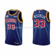 Maillot Golden State Warriors James Wiseman NO 33 75th Anniversary Bleu