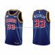 Maillot Golden State Warriors James Wiseman NO 33 75th Anniversary Bleu