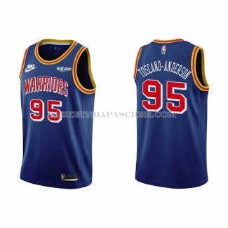 Maillot Golden State Warriors Juan Toscano-Anderson NO 95 75th Anniversary Bleu