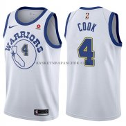 Maillot Golden State Warriors Quinn Cook Classic 2017-18 Blanc