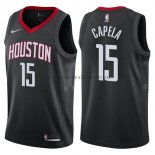 Maillot Houston Rockets Clint Capela Statehombret 2017-18 Noir