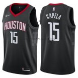 Maillot Houston Rockets Clint Capela Statehombret 2017-18 Noir Maillot Houston Rockets Clint Capela Statehombret 2017-18 Noir
