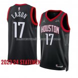 Maillot Houston Rockets Tari Eason NO 17 Statement 2023-24 Noir