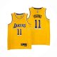 Maillot Los Angeles Lakers Kyrie Irving NO 11 75th Anniversary 2021-22 Jaune