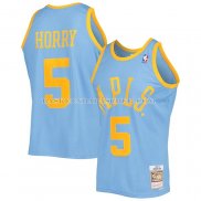 Maillot Los Angeles Lakers Robert Horry NO 5 Mitchell & Ness 2001-02 Bleu
