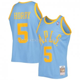 Maillot Los Angeles Lakers Robert Horry NO 5 Mitchell & Ness 2001-02 Bleu