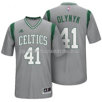 Maillot Manche Courte Boston Celtics Olynya Gris