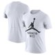 Maillot Manche Courte Brooklyn Nets Essential Jumpman Blanc