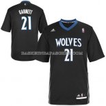 Maillot Manche Courte Minnesota Timberwolves Garnett Noir
