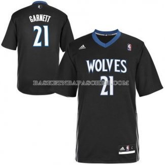 Maillot Manche Courte Minnesota Timberwolves Garnett Noir