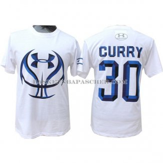 Maillot Manche Courte Under Curry Blanc