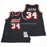 Maillot Miami Heat Ray Allen NO 34 Mitchell & Ness 2012-13 Noir