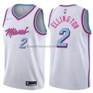 Maillot Miami Heat Wayne Ellington Ciudad 2017-18 Blanc