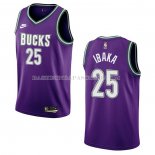 Maillot Milwaukee Bucks Serge Ibaka NO 25 Classic 2022-23 Volet