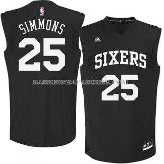 Maillot Mode Noir Philadelphia 76ers Simmons Noir