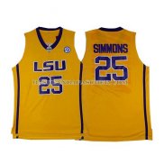 Maillot NCAA LSU Tigers Simmons Jaune