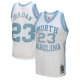 Maillot NCAA North Carolina Tar Heels Michael Jordan NO 23 Mitchell & Ness 1983-84 Blanc