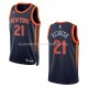 Maillot New York Knicks Cam Reddish NO 21 Statement 2022-23 Noir