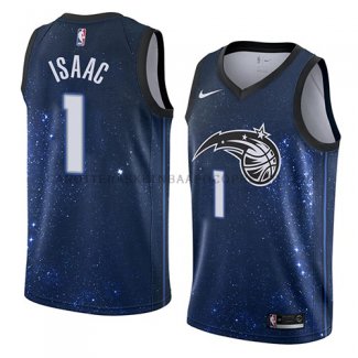 Maillot Orlando Magic Jonathan Isaac Ciudad 2018 Bleu