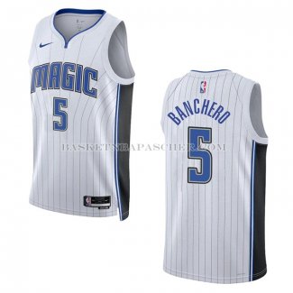Maillot Orlando Magic Paolo Banchero NO 5 Association 2022-23 Blanc