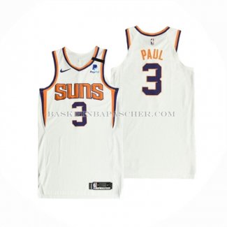 Maillot Phoenix Suns Chris Paul NO 3 Association Authentique 2021 Blanc